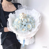 Unique Color - Fresh Round Roses Bouquet