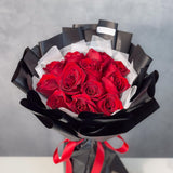 Classic Round Fresh Rose Bouquet - Aromatears flower Fresh Roses