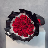 Classic Round Fresh Rose Bouquet - Aromatears flower Fresh Roses