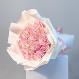 Classic Round Fresh Rose Bouquet - Aromatears flower Fresh Roses