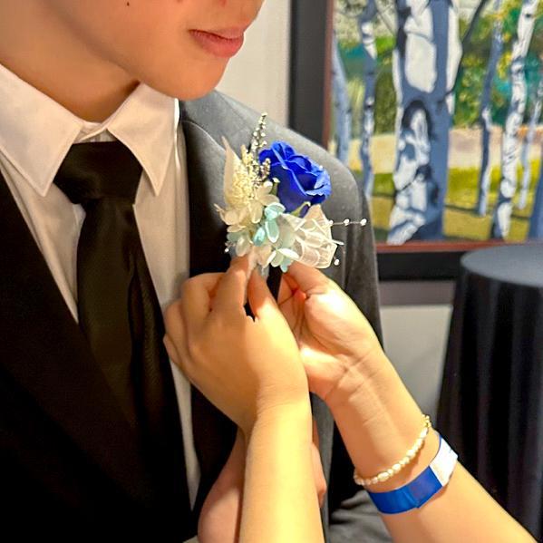 Custom Corsage & Boutonnière Set - Preserved or Soap Flower - Aromatears flowerGeneral