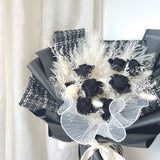 Midnight Lovers Black Preserved Rose Bouquet