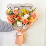 Daily Peach - Designer's Choice Fresh Bouquet - Aromatears flower Designer Choice