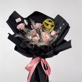 Designer's Choice Preserved Rose Bouquet - Front view of beautiful nude pink preserved roses expertly arranged, a perfect long-lasting flower gift from Vancouver with Mother's Day pick.