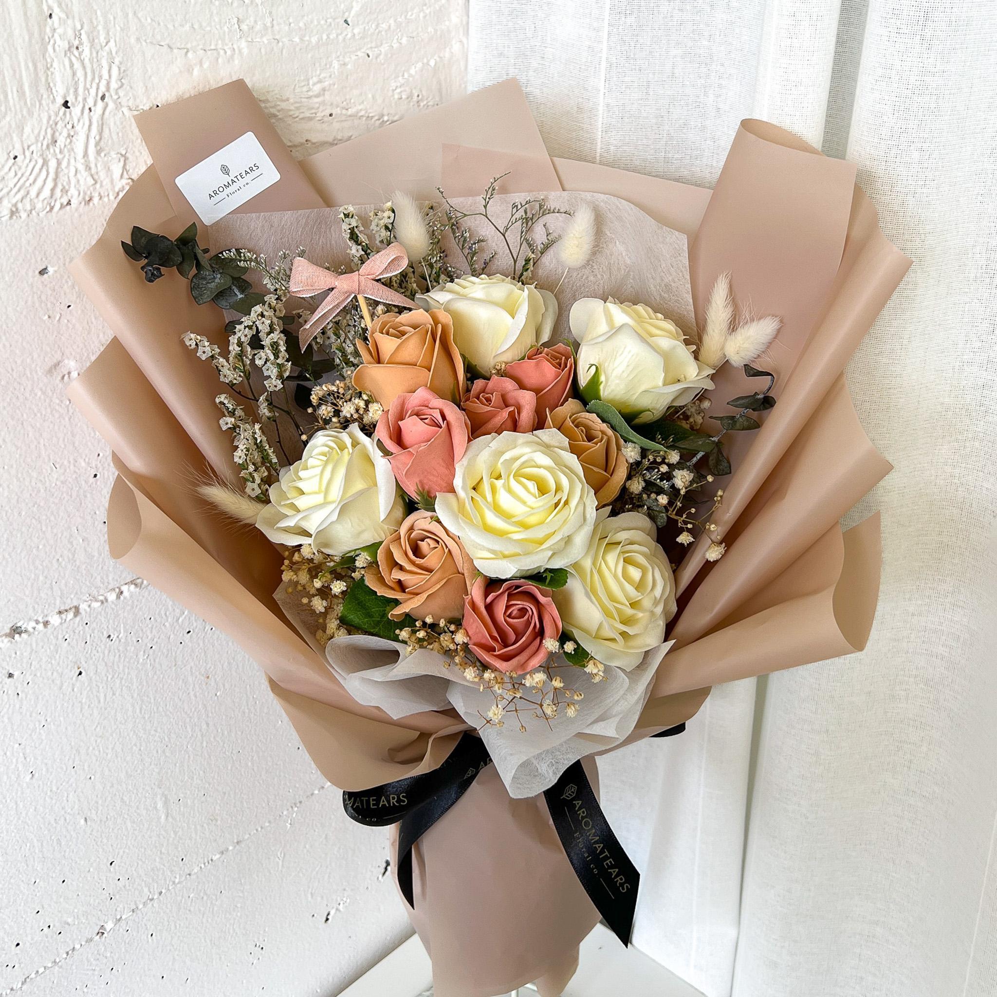 Designer's Choice Soap Roses Bouquet - Aromatears flower Soap Roses