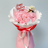 Forever Yours Round Soap Bouquet - Aromatears flower Soap Roses