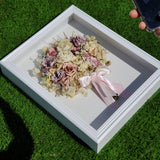 Preserved Fresh Flower Wedding Bouquet in Frame