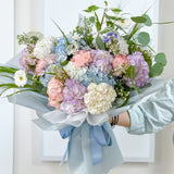 Fresh Hydrangea Mixed Flower Bouquet - Aromatears flower Hydrangea