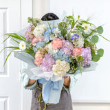 Fresh Hydrangea Mixed Flower Bouquet - Aromatears flower Hydrangea