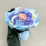 Fresh Hydrangea Mixed Round Bouquet