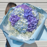Fresh Hydrangea Mixed Round Bouquet - Aromatears flower Hydrangea Round