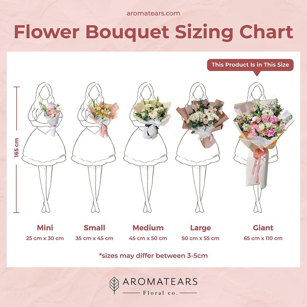 Giant Designer's Choice Fresh Flowers Bouquet - Aromatears flower Fresh Mixed