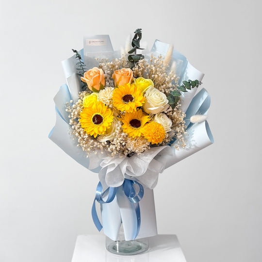 Graduation Special Sunflower Soap Bouquet