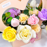Designer's Choice Soap Flowers Heart Carrier