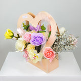 Designer's Choice Soap Flowers Heart Carrier