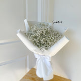 Lullaby Baby's Breath Fresh Bouquet - Ivory Lace - Aromatears flower Lullaby