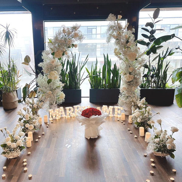 Luxury Proposal Flowers Arrangement (Rental Deposit included $100) - Aromatears flowerGeneral