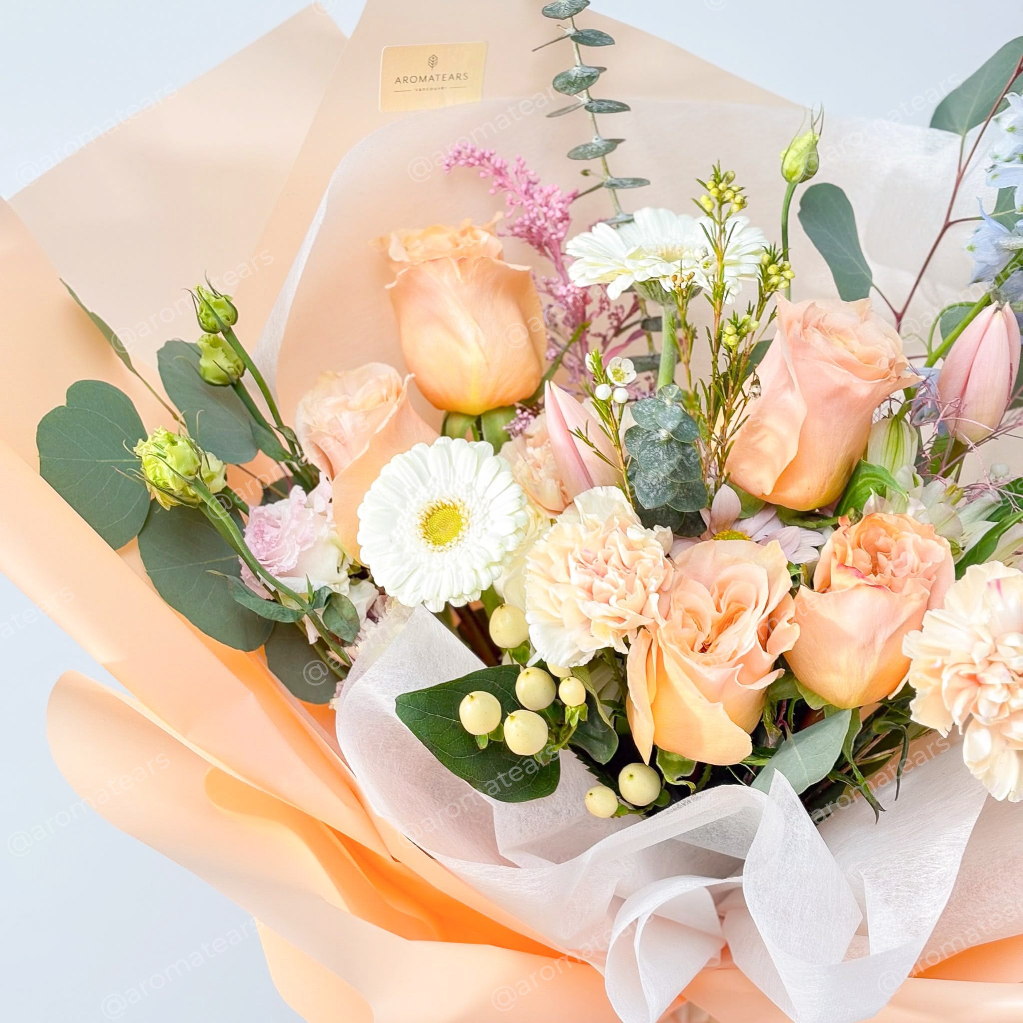 Peach Mixed - Designer's Choice Fresh Bouquet