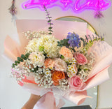 Peach Pink - Designer's Choice Fresh Bouquet - Aromatears flower Fresh Mixed