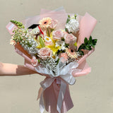 Peach Pink - Designer's Choice Fresh Bouquet - Aromatears flower Fresh Mixed