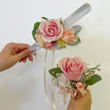 Pink - Fresh Flower Prom Set - Aromatears flower Custom