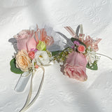 Pink - Fresh Flower Prom Set - Aromatears flower Custom