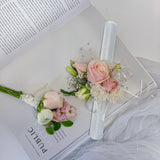 Pink - Fresh Flower Prom Set - Aromatears flower Custom