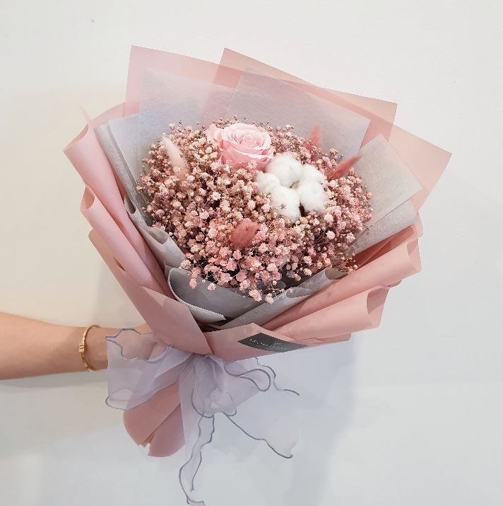 Preserved Baby's Breath Bouquet - Aromatears flower Uncategorized