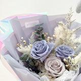 (Limited) Blue Gray - Graduation Special Preserved Flower Bouquet