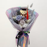 (Limited) Blue Gray - Graduation Special Preserved Flower Bouquet