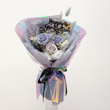 (Limited) Blue Gray - Graduation Special Preserved Flower Bouquet