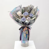 (Limited) Blue Gray - Graduation Special Preserved Flower Bouquet