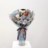 (Limited) Blue Gray - Graduation Special Preserved Flower Bouquet