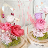Preserved Roses Flowers Light Dome - Aromatears flower Preserved Roses
