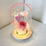Preserved Roses Flowers Light Dome - Aromatears flower Preserved Roses