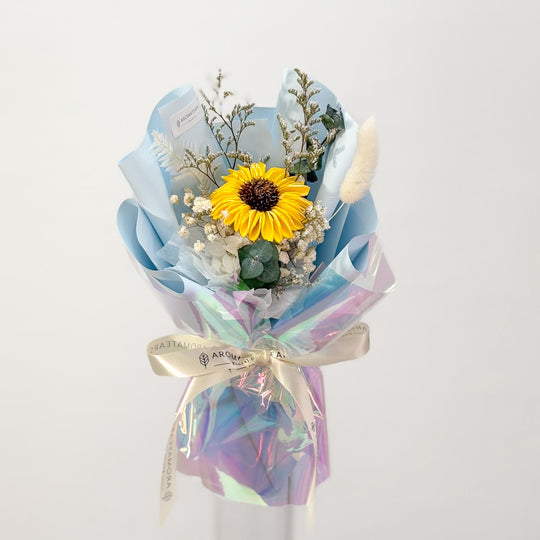 (Limited) Graduation Special Sunflower Single Preserved  Flower Bouquet