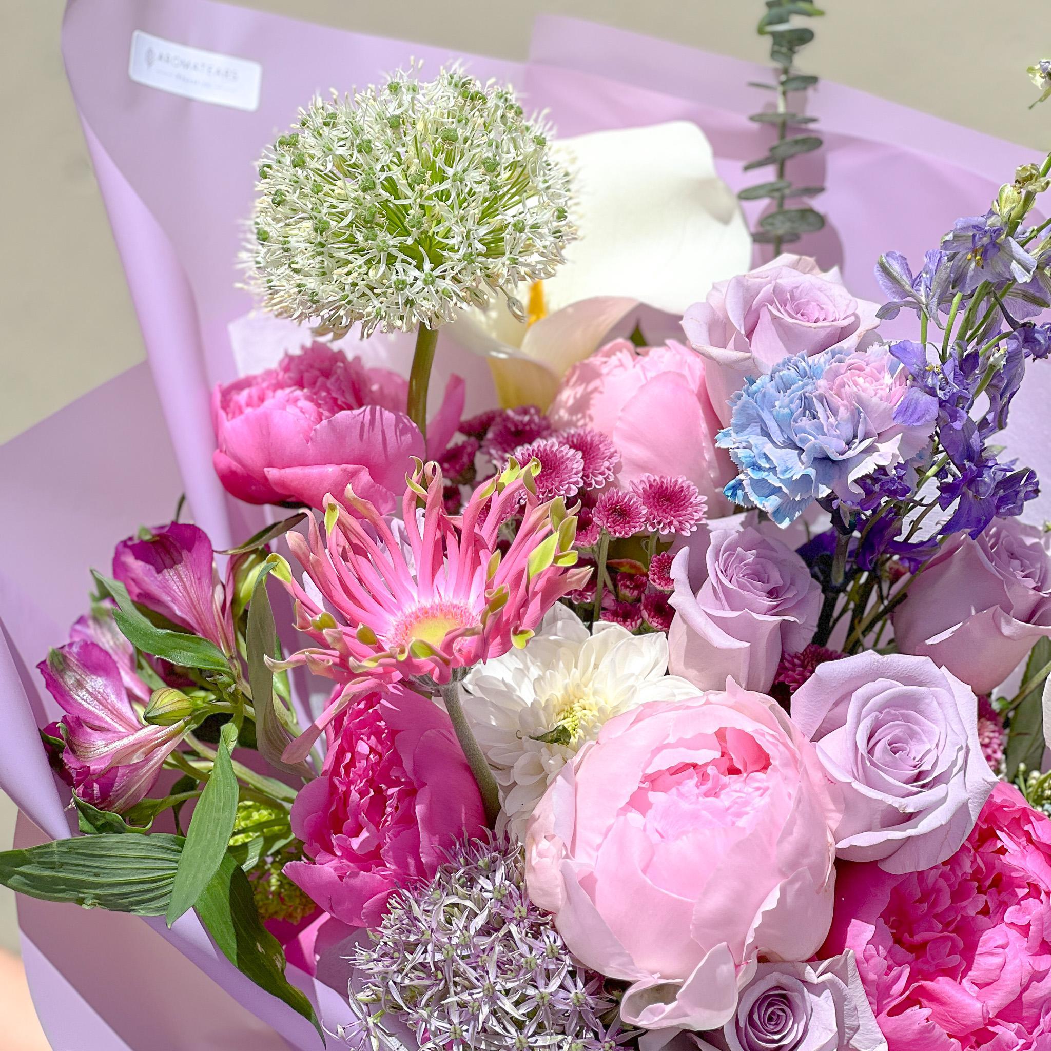 Purple Mixed - Designer's Choice Fresh Bouquet - Aromatears flower Designer Choice