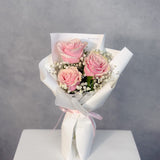 Romantic 3 Fresh Rose Bouquet - Aromatears flower Rose