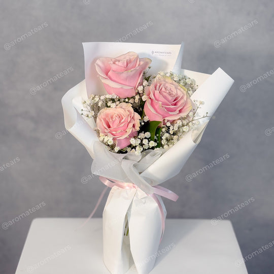 Romantic 3 Fresh Rose Bouquet