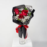 Romantic 3 Fresh Rose Bouquet - Aromatears flower Rose