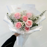 Romantic 6 Fresh Roses Bouquet
