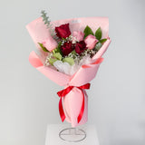 Romantic 6 Fresh Roses Bouquet - Aromatears flower Fresh Roses