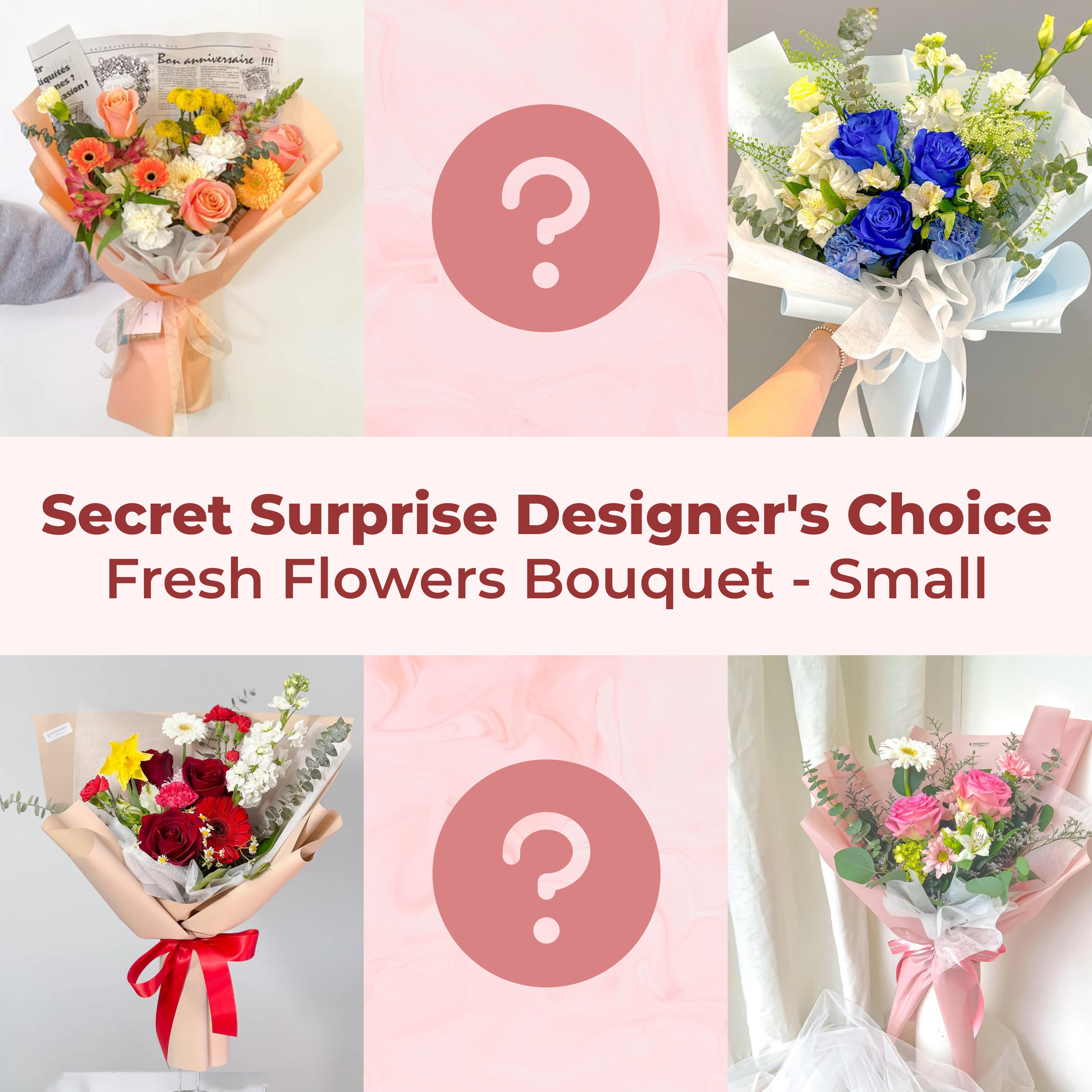 Secret Surprise Designer's Choice Fresh Bouquet - Small - Aromatears flower Designer Choice