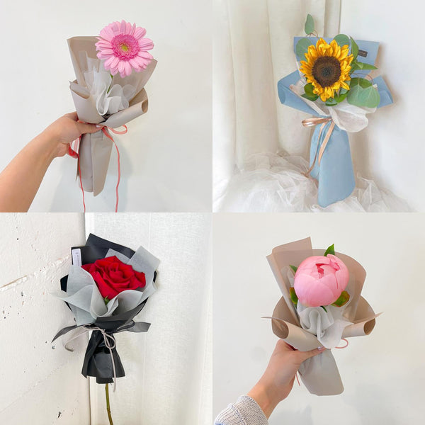 Single Fresh Flower Bouquet - Aromatears flowerCustom