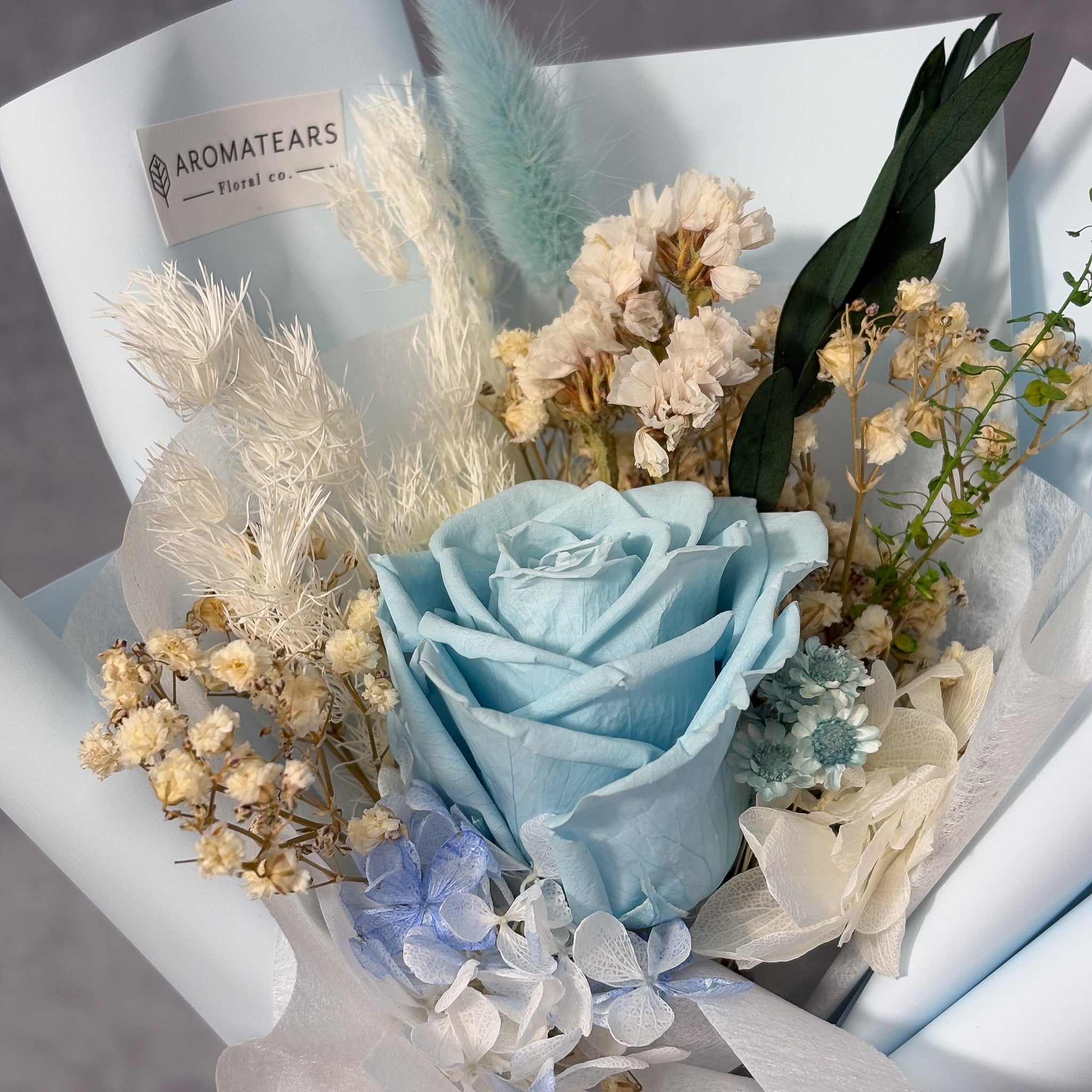 Single Rose Preserved Bouquet - Aromatears flower Preserved Roses