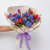 Tulip & Hyacinth - Designer's Choice Fresh Flower Bouquet - Aromatears flower Designer Choice