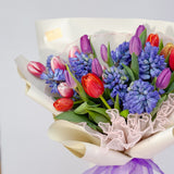 Tulip & Hyacinth - Designer's Choice Fresh Flower Bouquet - Aromatears flower Designer Choice