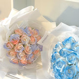 Unique Collection Round Soap Bouquet - Aromatears flower Soap Roses