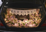 car, car flower, car proposal