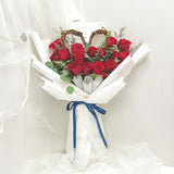 (Unavailable May 8th - 12th) Wooden Frame Sweetheart Fresh Rose Bouquet